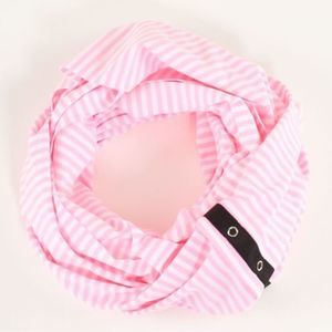 Women’s RARE Lululemon Pink & White Vinyasa Scarf Barbie Pink Striped Wrap OS